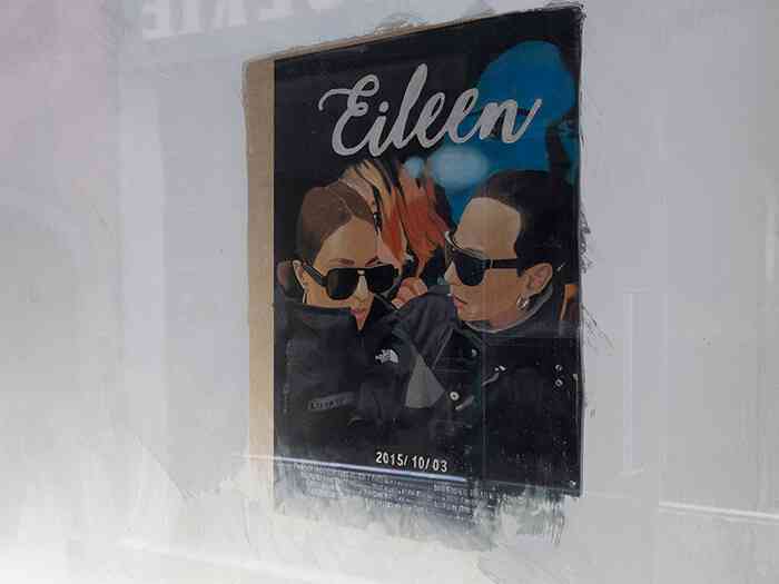 fleur_melbourn_et_kate_mackeson_eileen_2018_affiche_de_film_peinte_installation_dim_variables_in_extenso_clermont_ferrand