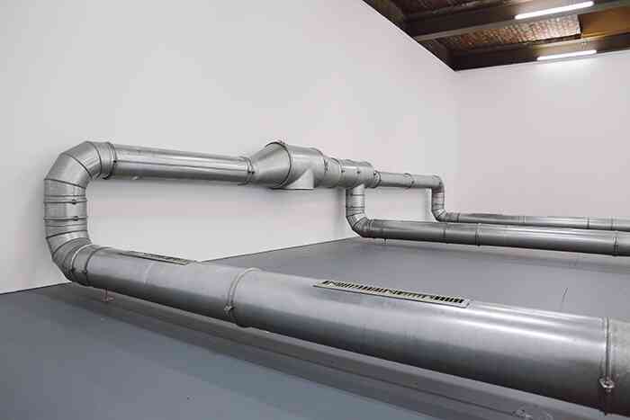 ghislaine_leung_violets_2_2018_ventilation_system_brackets_screws_bolts_dirt_welcome_sign_dimensions_variable