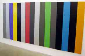 hugo_schuwer_boss_high_school_lockers_2008_acrylique_sur_toile_16_elements_de_150x20_cm