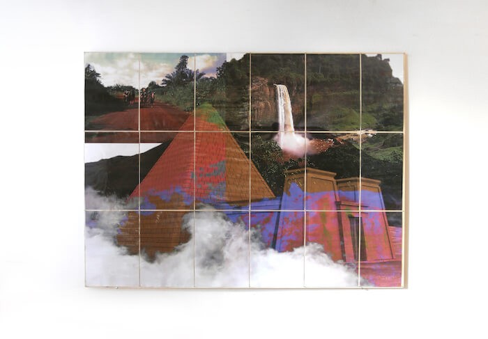 josefa_ntjam_mont_cameroun_2018_photomontage_lamination_sur_impression_jet_dencre_clous_150_x_200_cm