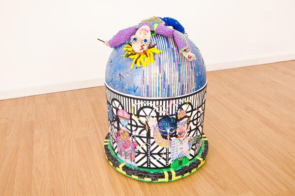 oliver_braid_predictions_2010_cardboard_paper_paint_pencil_crayon_embroidered_foam_felt_and_foam_core