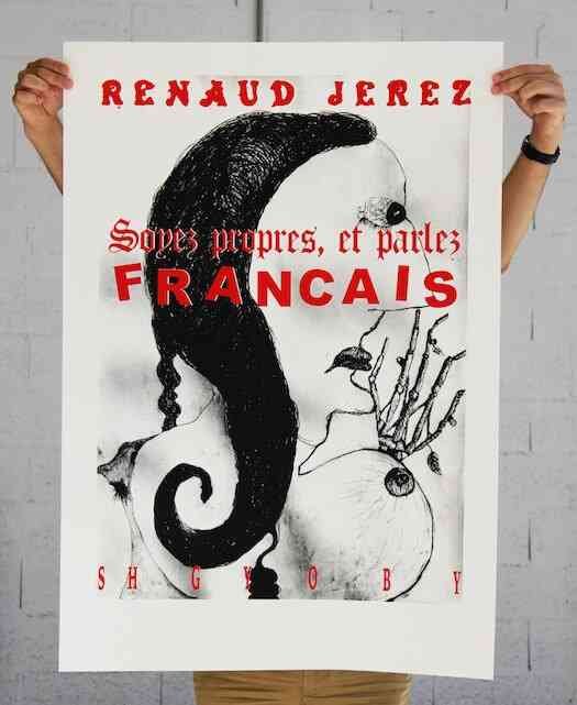 renaud_jerez_mauvais_2017_screen_print_on_paper_84x60cm_80ex