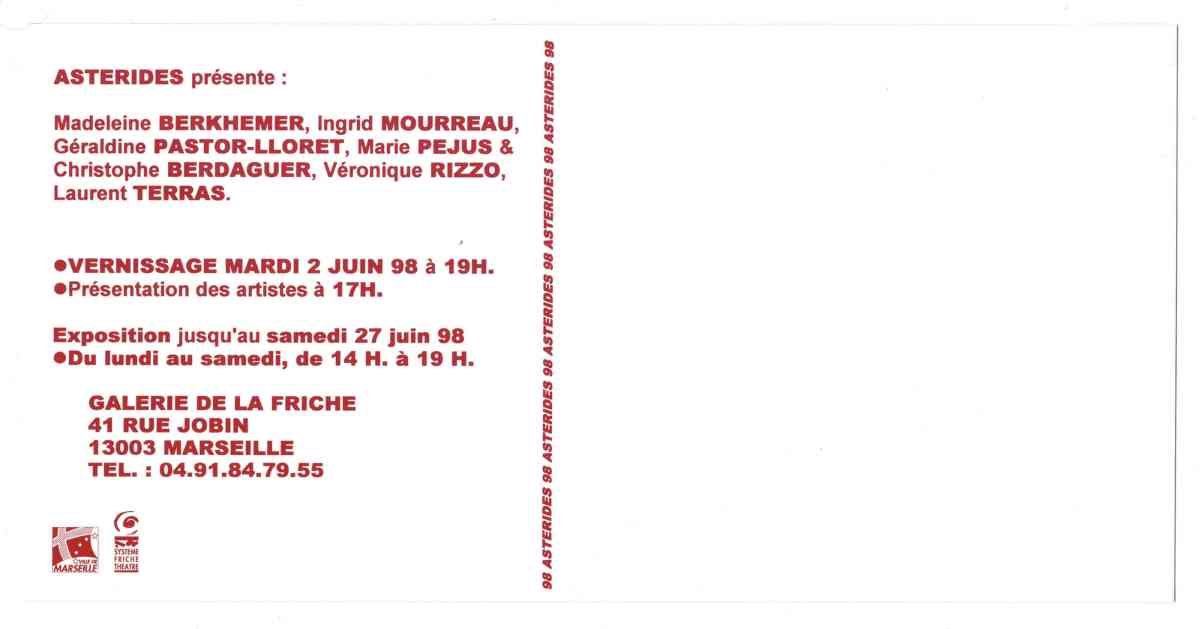 1998_asterides_carton_christophe_berdaguer_-_marie_pejus_madeleine_berkhemer_ingrid_mourreau_geraldine_pastor_lloret_veronique_r