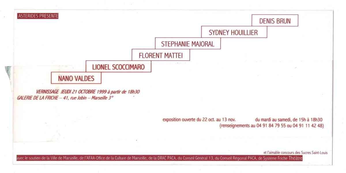 1999_asterides_carton_denis_brun_sydney_houillier_stephanie_majoral_florent_mattei_lionel_scoccimaro_nano_valdes